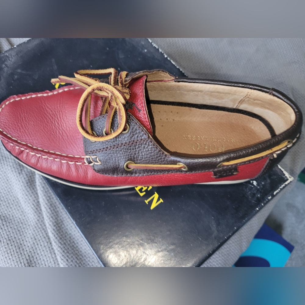 Ralph Lauren Casual Shoes, 9.5, Red and Blue